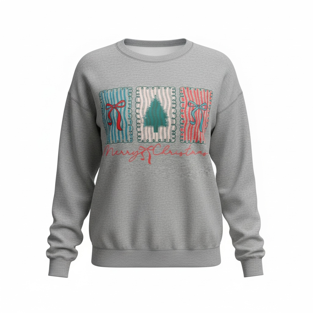 MERRY CHRISTMAS BOW CREWNECK