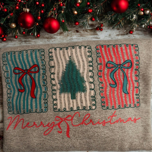 MERRY CHRISTMAS BOW CREWNECK